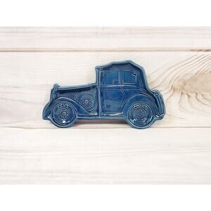 Vintage House of Lloyd AshtrayTrinket Tray Plate Blue Car Key Holder 1986 HOL